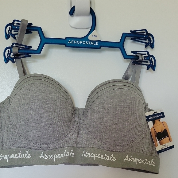 Aéropostale Gray Multiway Push Up Bra Nwt - Picture 1 of 4